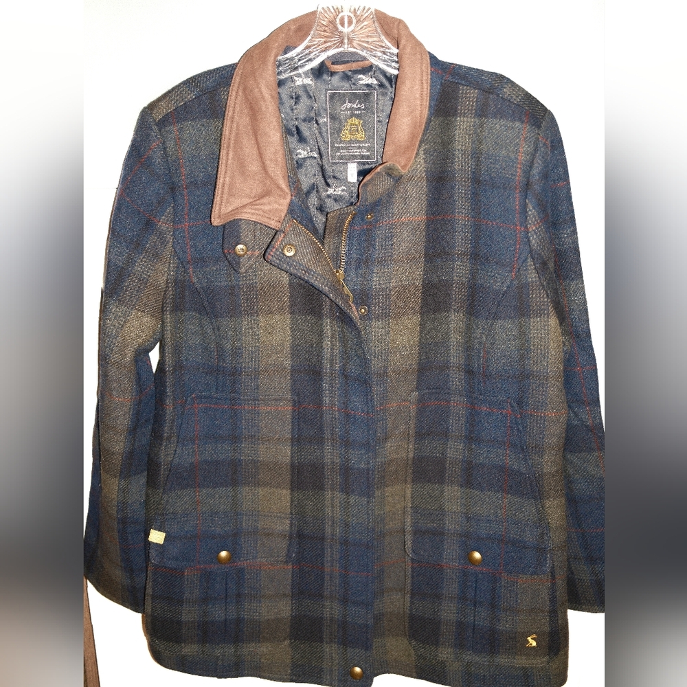 Joules Wool Blend Tweed Field Coat